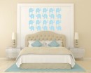 Elephants Pattern Wall Sticker